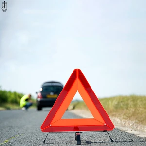 Triple Reflective Triangle Car Warning Sign Foldable Emergency Tools for Roadside Hazard Breakdown Board Safety Sign
