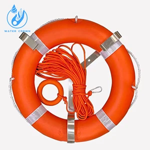 2026 Hot Sales Customized Circle Swim Pool Marine Orange Lifeguard Rescue Rings for Swimming