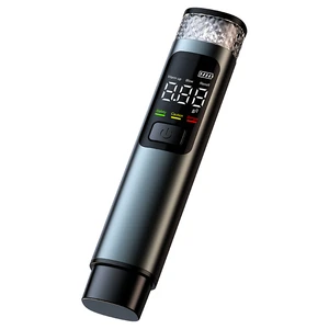 2-in-1 Portable High Precision LED Indicator Test Alcohol Tester Breathalyzer Breath Detector With Safety Hammer Window Breaker