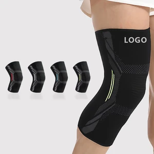 Sport Protective Knee Support Brace High Elastic Knitted Nylon Compression Knee Brace Basketball Running Riding Knee Sleeves