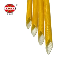 ROHS Standard 155C F Class Polyurethane Coated Fiberglass Fire Resistant Sleeve For Insulation Materials & Elements
