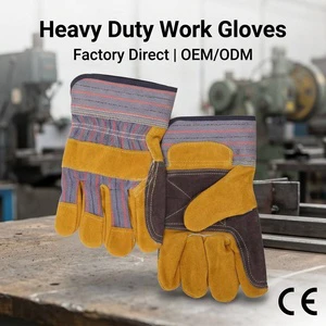 Customization Cow Split Leather General Purpose Work Safety Gloves Leather Working Gloves Hand Protection Welding Gloves