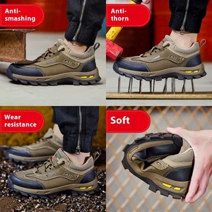 Men's Winter Insulated Safety Shoes Anti-Blocking Puncture Breathable Deodorant Long Standing Comfort Labor Protection Tooling