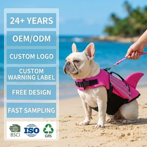Angel Wings Dog Life Jacket With Removable Chin Support High Buoyancy Reflective Pet Swim Vest Safety Grab Handle For Dogs