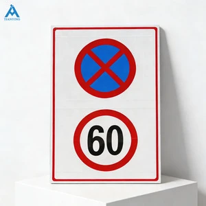 Stock Reflective Safety Signs Highway Application Aluminum Road Traffic Sign Board for Traffic Management Outdoor Use CE