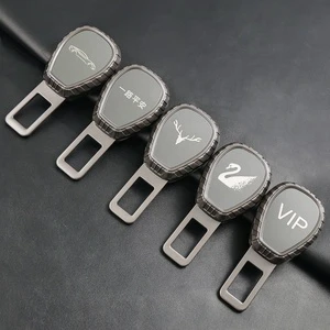 New Design Car Interior Accessories Car Seat Belt Extender Clip Zinc Alloy Seat Safety Buckle Plug Alarm Silencer