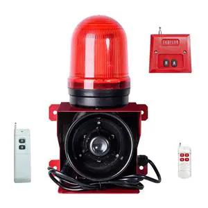 Audible and Visual Alarm Lights Traffic Warning Products Made of Plastic and Steel for Public Place