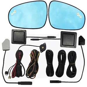 Car Traffic Warning Products Blind Spot Detection Rear View Mirror DC 12V Standard Universal Parking Sensor System 2 Sensors