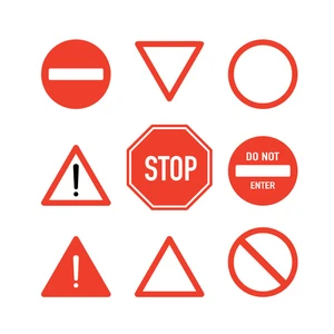Aluminium Alloy Stop Traffic Sign Board-Safety Street Park Reminder Warning Signs