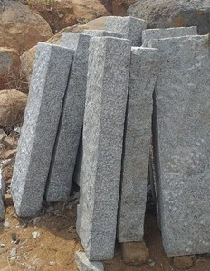Decor Stones Natural Grey Granite Kerbstones India Durable Hand Dressed Farmhouse Design 5 Year Warranty Stones Paving