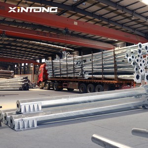 Street Pole Manufacturer Free Design 4m 5m 6m 8m 9m 12m Galvanized Road Highway Parking Metal Street Lighting Poles