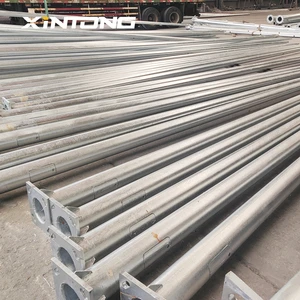 Street Light Pole 4M 6M 8M 10M 12M Galvanized Steel Stainless Steel Tapered Road Light Poles Lamp Post Supplier Prices Lamp Pole