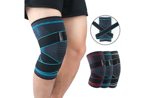 Non-Slip Nylon Knee Brace Spandex Compression Sleeve for Sports-Weightlifting Basketball Football Fitness-Sports Protective Gear