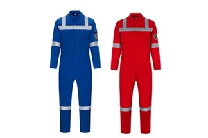 Unisex Thermal Hi Visibility Jumpsuit Workwear Zip-Up Lightweight Breathable Hooded Coverall with Mesh Liner