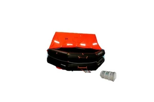 Marine Inflatable Liferafts / Davit Launched Type Life Raft with 20 Person Capacity SOLAS Standard Orange Neoprene Material