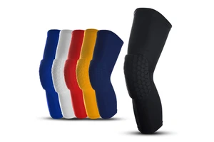 Nylon Knee Pads for Basketball Sports Compression Sleeves with Anti-Collision Guard Leg Covers and Protector