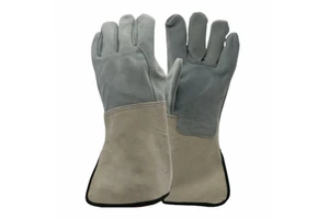 Welding Gloves Leather Safe and Puncture-Proof Fire Resistant and High Temperature Resistant Oven Glove