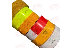 Strong Self Adhesive DOT C2 Red and White Prismatic Retro Reflective Reflector Tape ECE 104R Reflect Stickers Emark for Vehicle