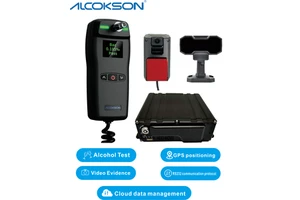 RS232 Communication Vehicle Alcohol Detection Tester with Integrated MDVR System CE/RoHS Certified Breathalyzer