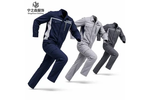 High Quality Breathable Spring and Autumn Polyester-Cotton Safety Work Coverall for Construction Site & Coal Mine Use