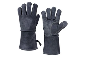 Long Leather Heat Welding Gauntlet Gloves OEM New Hand Protection Welding Working Gloves,Industrial Welding Working Gloves