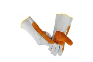 High Quality Cow Hide Leather Welding Gloves Non-Slip Heat Resistant Outdoor Use Customizable Pakistan Made Wholesale