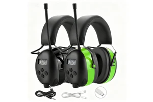 ZH Radio Headphones Hearing Protector Bluetooth 5.4 Hearing Protection Ear Defenders 25db NRR Adjustable Foldable Earmuffs