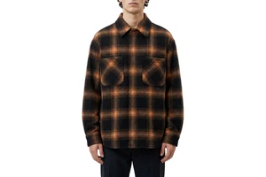 XUFEI Custom Logo OEM Manufacturer High Quality Flannel Wool Work Workwear Shacket Designer Overshirt Plaid Check Shirt Men