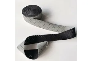 Silver-gray Imported China Self Adhesive Soft Non-Wrinkle High-Gloss Elastic Breathable Reflective Fabric Perforated Strip