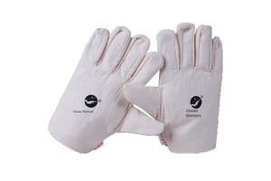 Wholesale Fully Lined Thickened Labor Protection Canvas Gloves Wear-Resistant Electric Welding Safety Gloves