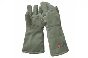 EN407 1000C High Temp Industrial Gloves Gauntlet Cuff Reinforced Thumb Palm Wear Resistant Welding Foundry Safety Gloves