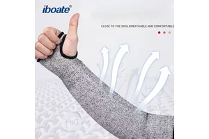 Anti Cut Arm Guards HPPE Protective Sleeves With Thumb Hole for Industrial Use