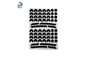 Black Reflective Adhesive Vinyl Sticker