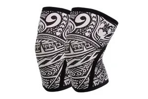 New Arrival Professional Unisex Neoprene Strong Compression Knee Sleeves 7mm Non-Slip Powerlifting Supports Soft Training