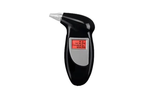 Professional Digital Breath Alcohol Tester LCD Display with 5 Mouthpieces Accurately Test BAC for Drunk Driving Prevention Use
