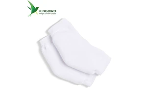 White Polyester Unisex Four Season Protective Compression Sport Foam Arm Elbow Shooter Pad Volleyball Sleeves