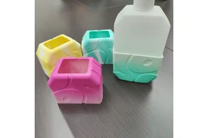 Food-grade Silicone Cosmetic Sleeve for Glass Bottle Reusable Protective Bottom Cover Sleeve Protective Silicone Cup Boots