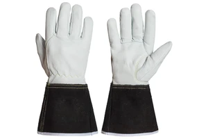 Top-Layer Sheepskin TIG Welding Gloves Anti-Slip Durable Thick 30cm Heat-Resistant Safety Cuff Breathable Latex-Free Industrial