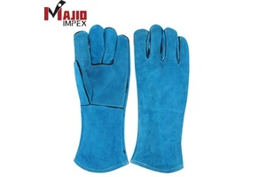Heavy Duty TIG MIG Leather Welding Gloves Heat Resistant protective welding Industrial Safety Gloves Custom Logo Work Gloves