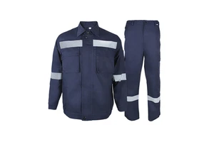 High Quality Custom Color Reflective Safety Industrial Work Clothes Level D Protection Polyester Sleeves Men's Uniform for