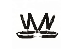 3 Inch 4 Point Quick Release Red Racing Harness Safety Belt Car Seat Belt JBR4001A