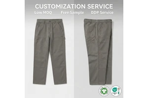Custom Cargo Pants Manufacturer Work Pants Double Knee Carpenter Pants Heavyweight Duck Canvas Pants Workwear Trousers Bottoms