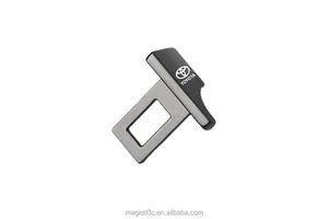 Customizable LOGO Zinc Alloy Car Seat Belt Clip In-Car Buckle Connector for a Variety of Car Models Auto Interior Accessories