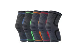 Plastic Anti-Slip Compression Knee Sleeve Waterproof Breathable Windproof Brace for Running Cycling Outdoor Sports