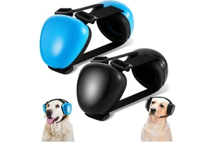 HQ 29db NRR Hunting Dog Earmuffs Customizable High Elastic Pet Ear Muffs Adjustable Protective Earmuffs