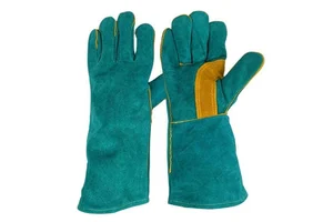 Premium Quality Leather Welding Gloves with Fleece Lining Molten Metal Splash Protection for MIG/TIG Welding