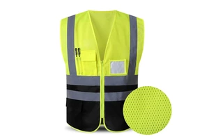 Breathable Mesh Reflective Safety Clothing Construction Roadway High Visibility Hi Vis Work Security Reflector Vest