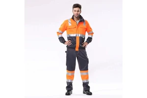 Customized Multi-Functional Safety Workwear Bib Pants Uniform New Design Industrial Safety Clothing