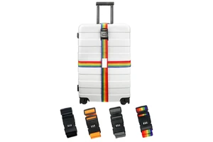 Adjustable Buckle Suitcase Belt Heavy Duty Travel Luggage Strap With Password Lock Safe For Travel Protection