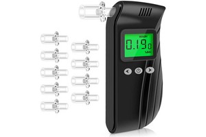 High Accurate Semiconductor Sensor Breathalyzer LCD Digital Display Breath Meter Wholesale Alcohol Checker Battery-Powered 32